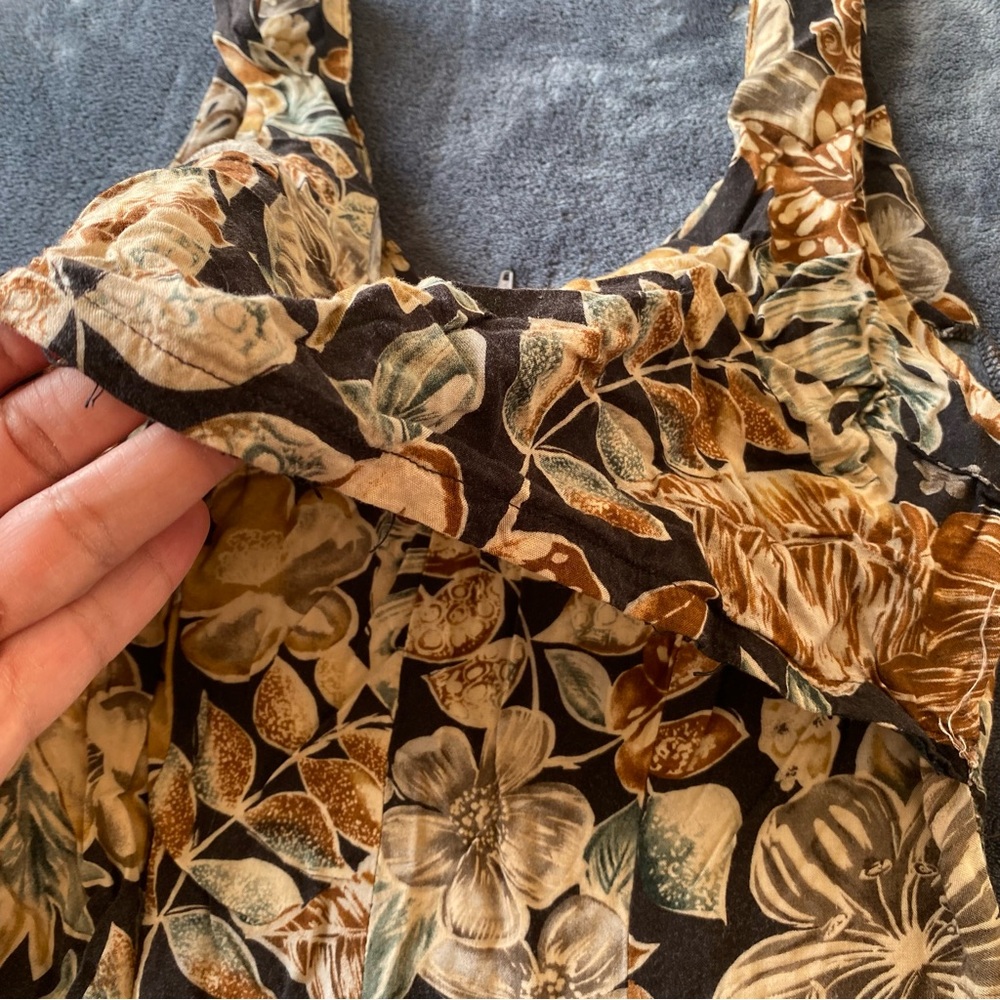 Vintage All That Jazz Floral Midi Dress Size Measurements Only. - Picture 5 of 10